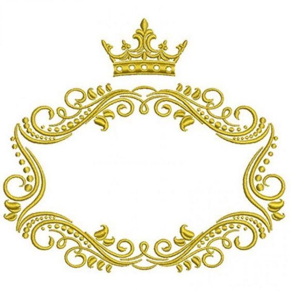 Фигурная рамка с короной