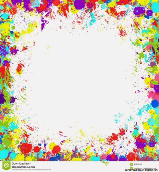 Яркие краски рамка