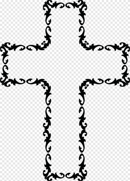 Христианский крест с рамками