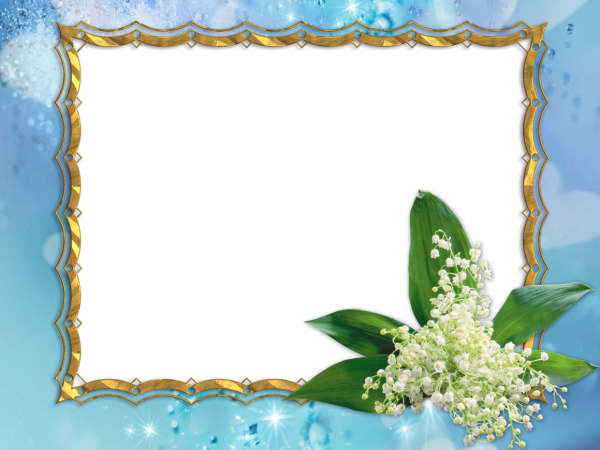 Рамка Ландыши для текста