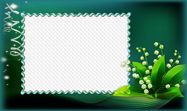 Рамка зеленого цвета