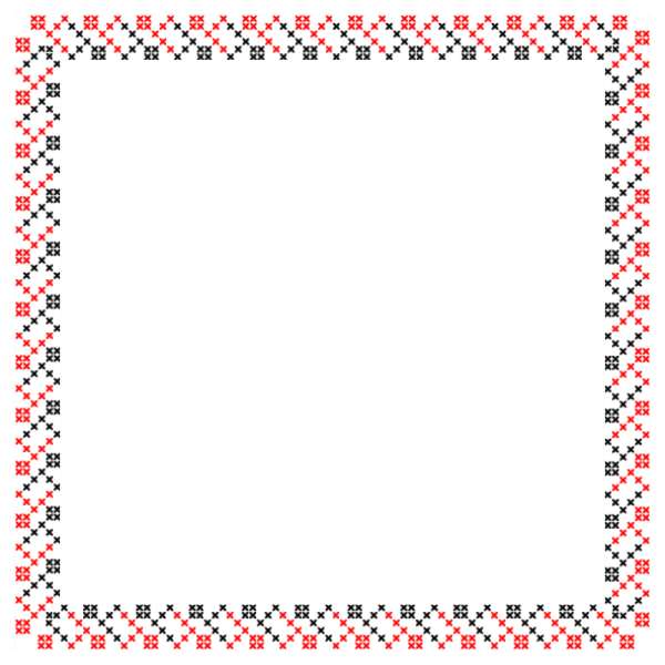 Чувашский узор рамка