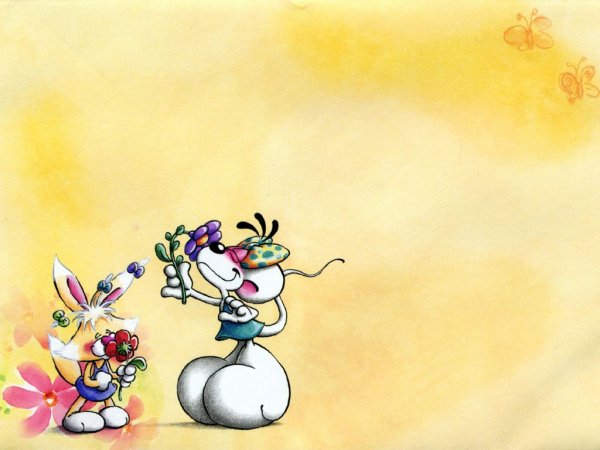 Красивый фон с мышками