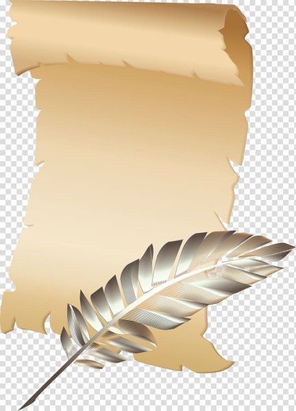 Старинная бумага с пером