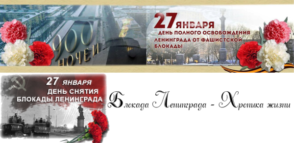 27 Января день снятия блокады надпись