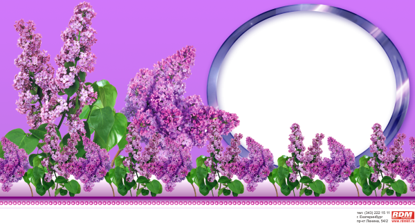 Макет на кружку с цветами