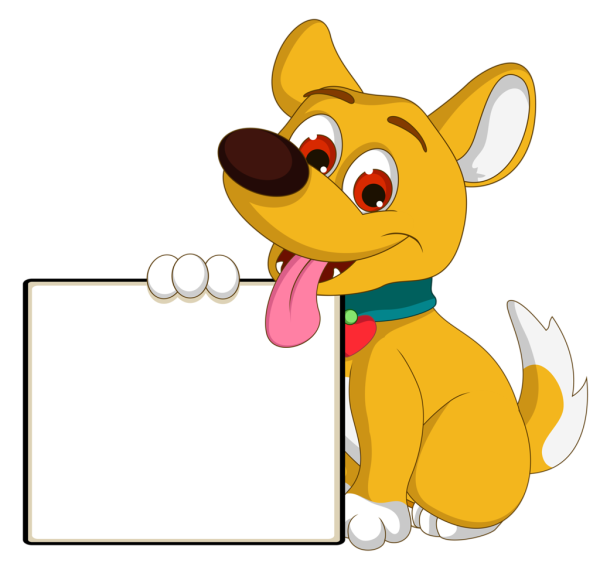 Животные с табличкой