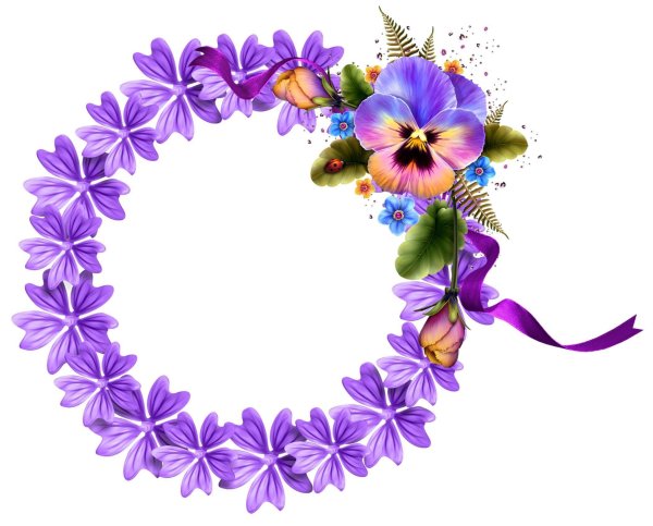 Цветы в круге