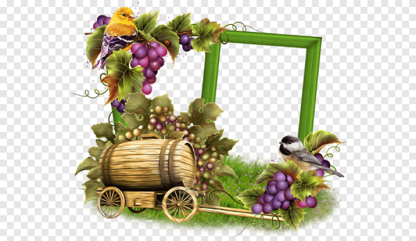 Рамочки с виноградом