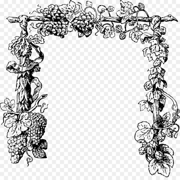 Узор из виноградной лозы