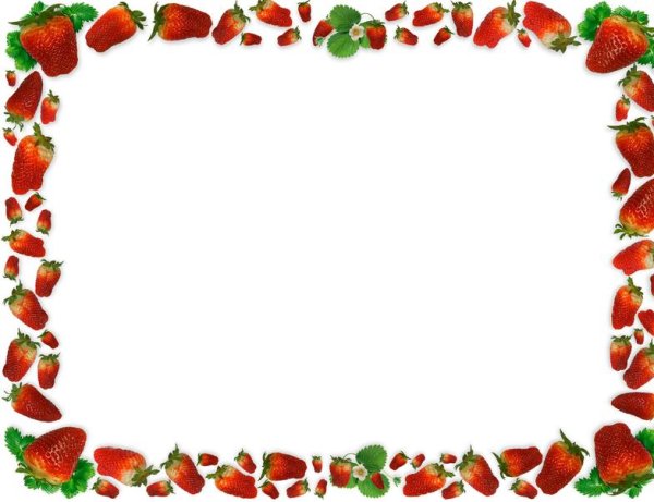 Рамка из клубники