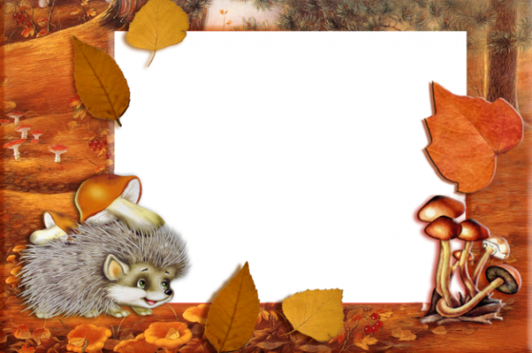 Рамка осень для детей