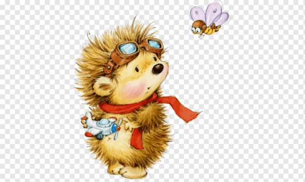 Ежик на прозрачном фоне для фотошопа