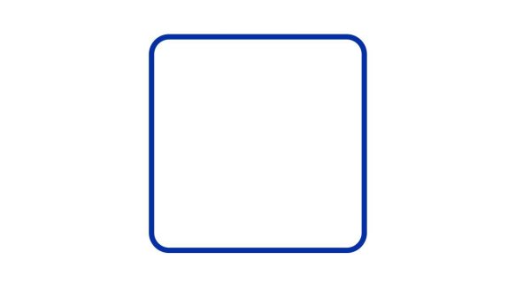 Рамка квадрат с закругленными углами