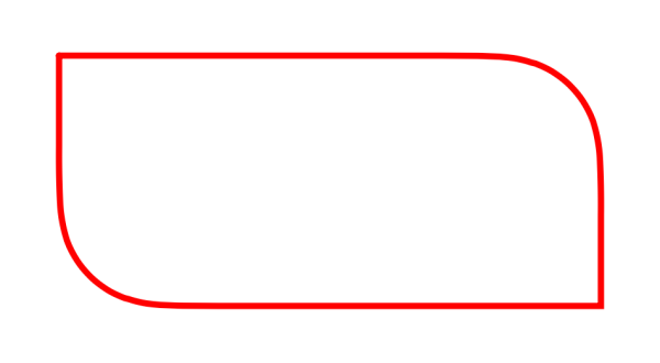 Прямоугольник с закругленными краями