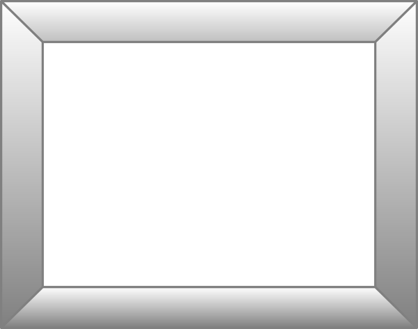 Серая прямоугольная рамка