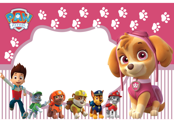 Щенячий патруль Скай приглашение