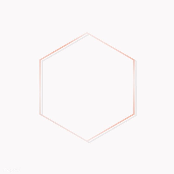 Шестиугольная рамка золото