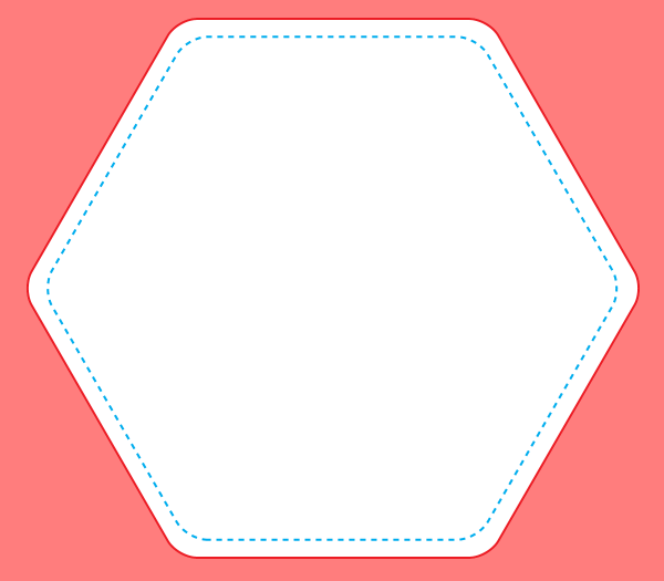 Белый шестиугольник