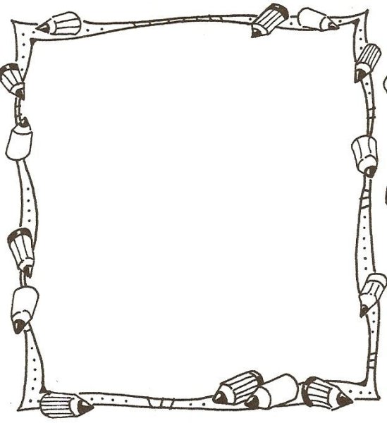 Рамка Школьная раскраска