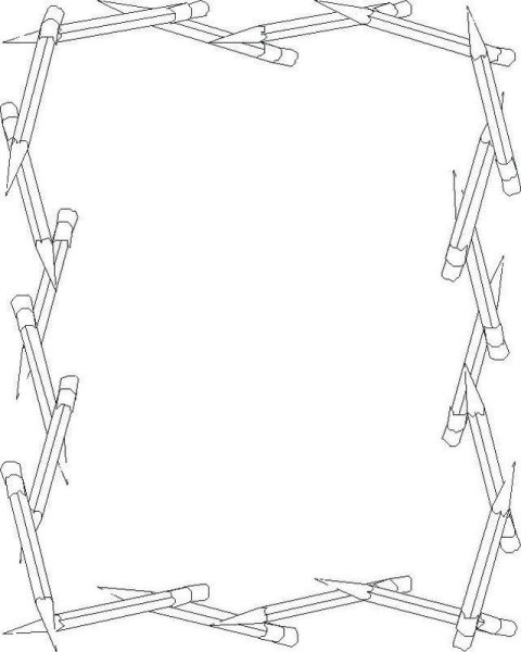 Рамка из карандашей