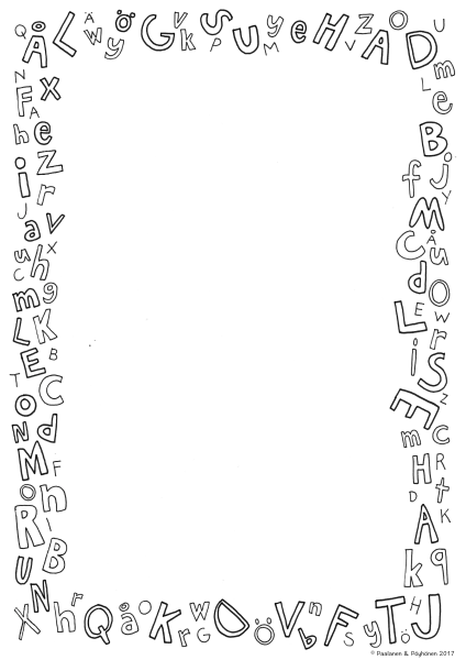 Рамка из алфавита