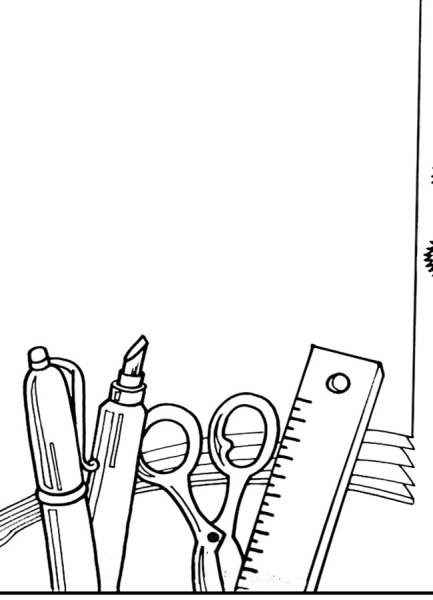 Рамки для текста школьные черно белые