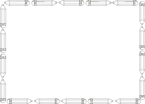 Рамки для текста школьные черно белые