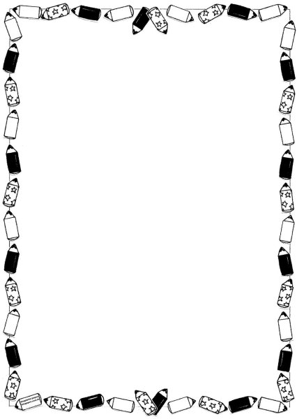 Рамки для текста школьные черно белые