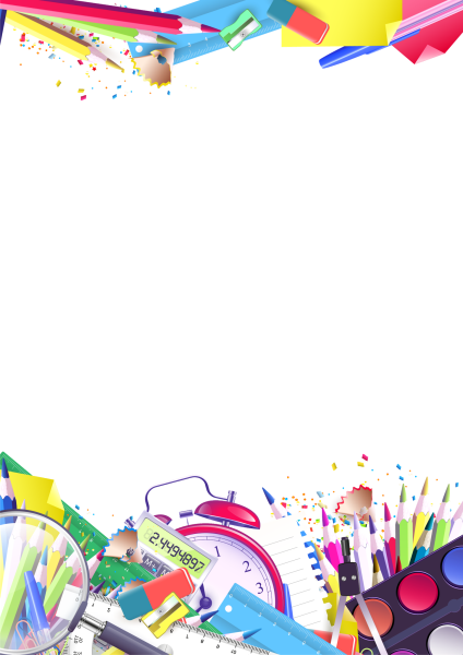 Рамка школа на прозрачном фоне