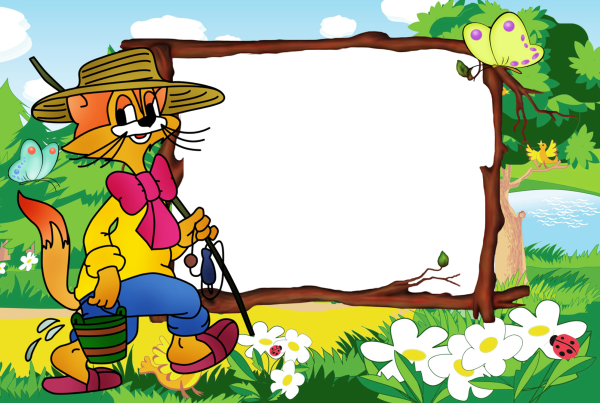 Рамка с героями мультфильмов