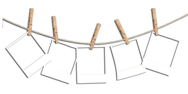 Прищепки на веревке для фотографий