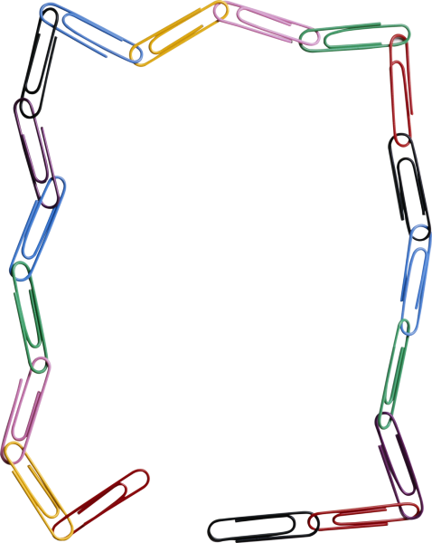 Рамка из скрепок