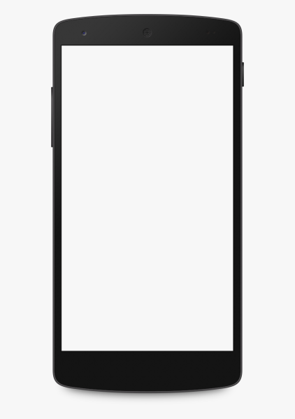 Смартфон на прозрачном фоне
