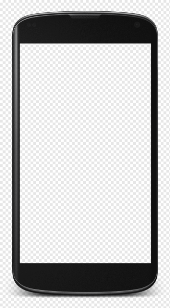 Смартфон на прозрачном фоне