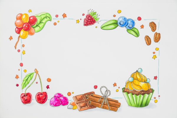 Рамка конфеты сладости