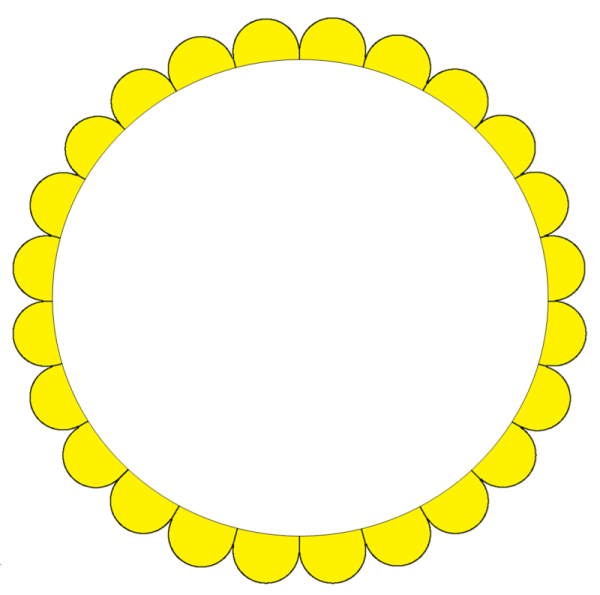 Рамочка круглая детская на прозрачном фоне