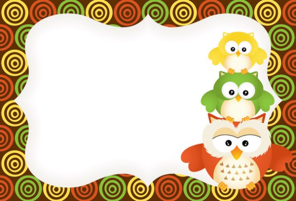Рамка для текста с совой