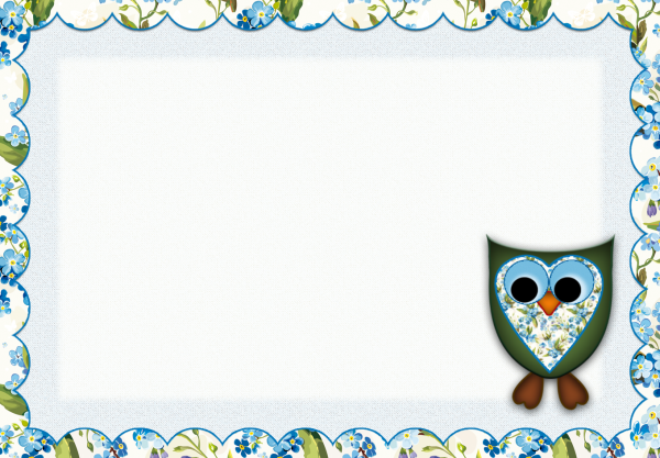 Рамка с совой для детей