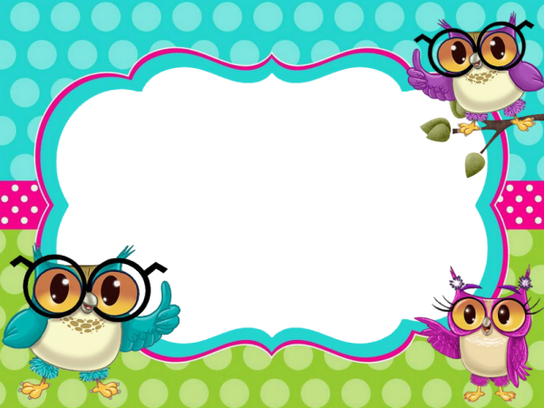 Рамка с совушками