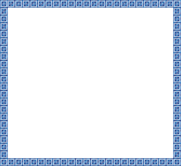 Синяя рамка на прозрачном фоне