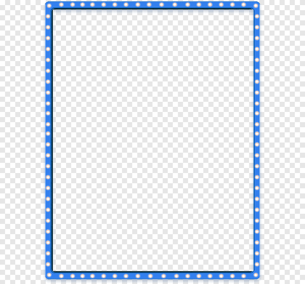 Рамка простая синяя