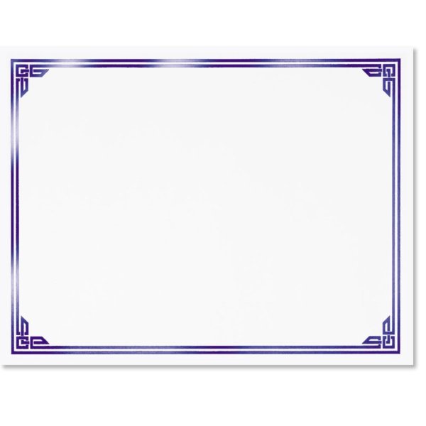 Рамка голубая строгая