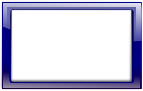 Синяя рамка на прозрачном фоне