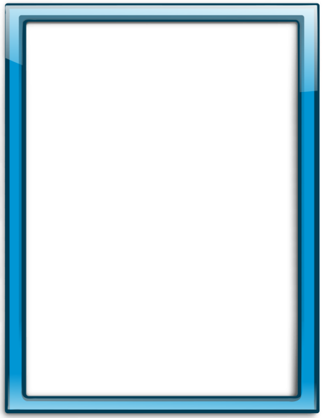 Рамка голубая простая