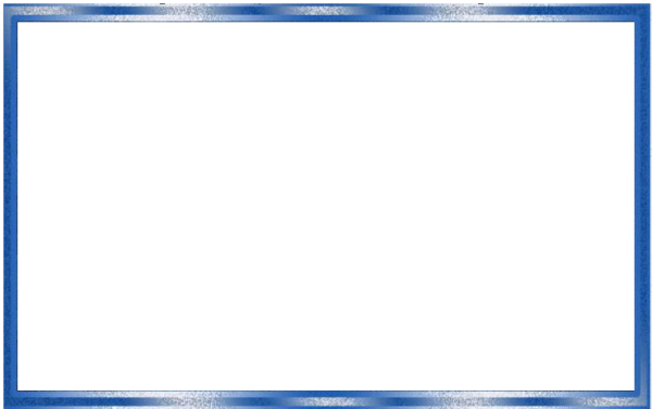 Голубая рамка на прозрачном фоне