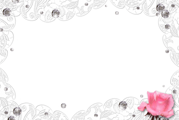 Свадебная рамка белая