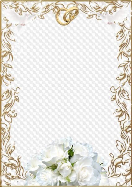 Свадебная рамка для текста
