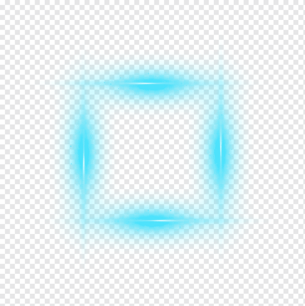 Неоновая прозрачная рамка