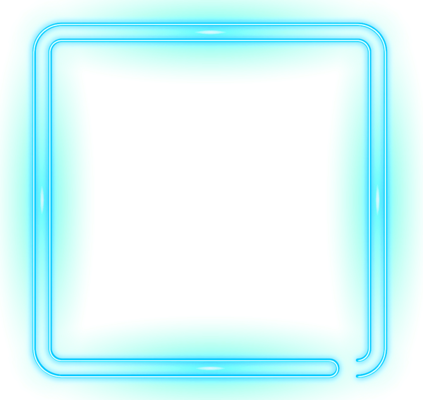 Неоновая прозрачная рамка